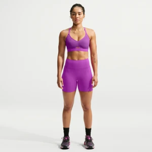 Damskie kolarki z wysokim stanem bez przedniego szwu 13 cm Nike Universa - Fiolet