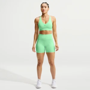 Damskie kolarki z wysokim stanem bez przedniego szwu 13 cm Nike Universa - Zieleń