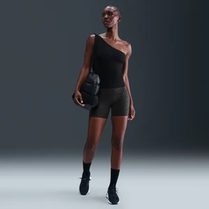 Damskie kolarki z wysokim stanem i nadrukiem 13 cm Nike Zenvy - Czerń