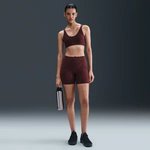Damskie kolarki z wysokim stanem i nadrukiem 13 cm Nike Zenvy - Czerwony