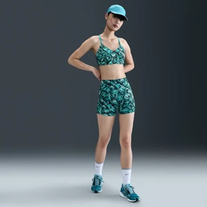 Damskie kolarki z wysokim stanem i nadrukiem Dri-FIT 13 cm Nike x NorBlack NorWhite - Zieleń