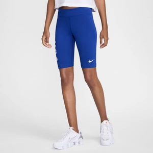 Zdjęcie produktu Damskie kolarki ze średnim stanem Nike USA Essentials - Niebieski