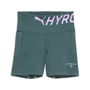 Damskie krótkie legginsy PUMA x HYROX PWRMODE 4", Akcesoria, Zielony