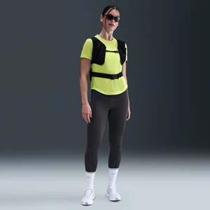 Damskie legginsy 7/8 do biegania z wysokim stanem i detalami o designie odbijającym światło Nike Swift - Szary