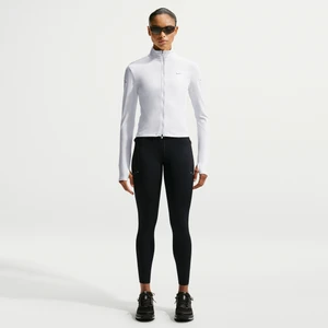 Damskie legginsy 7/8 do biegania z wysokim stanem i kieszeniami Nike Swift - Czerń