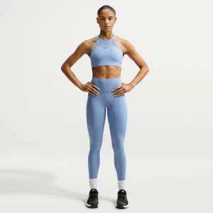 Damskie legginsy 7/8 z wysokim stanem bez przedniego szwu Nike Universa - Niebieski