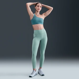 Damskie legginsy 7/8 z wysokim stanem bez przedniego szwu Nike Universa - Zieleń