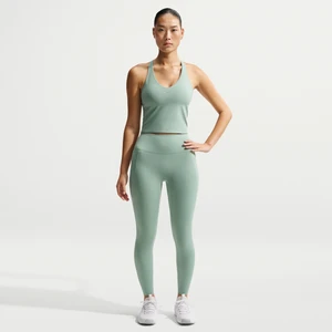 Damskie legginsy 7/8 z wysokim stanem bez przedniego szwu Nike Universa - Zieleń