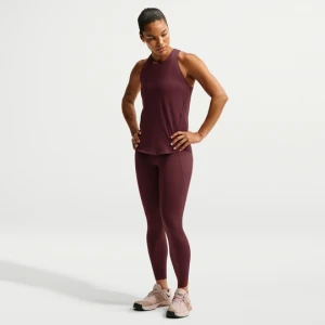 Damskie legginsy 7 / 8 z wysokim stanem i kieszeniami zapewniające średnie wsparcie Nike Universa - Fiolet