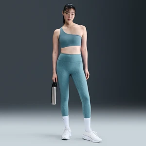 Damskie legginsy 7/8 z wysokim stanem i kwiatowym wzorem zapewniające średnie wsparcie Nike Universa - Niebieski
