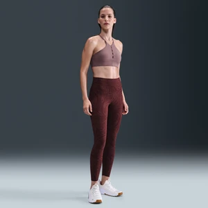 Damskie legginsy 7/8 z wysokim stanem i nadrukiem Nike Zenvy - Czerwony