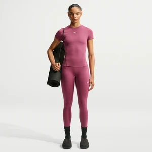 Damskie legginsy 7/8 z wysokim stanem Nike One - Czerwony