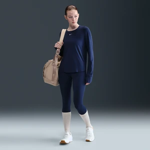 Damskie legginsy 7/8 z wysokim stanem Nike One - Niebieski