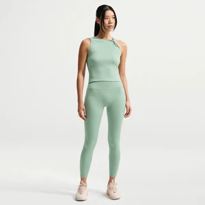 Damskie legginsy 7/8 z wysokim stanem Nike One - Zieleń