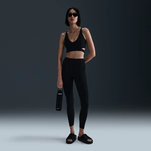 Damskie legginsy 7/8 z wysokim stanem Nike Zenvy Rib - Czerń