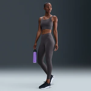 Damskie legginsy 7/8 z wysokim stanem Nike Zenvy Rib - Szary