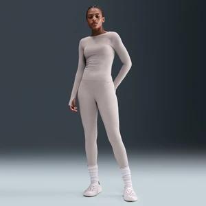 Damskie legginsy 7/8 z wysokim stanem Nike Zenvy - Szary