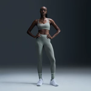 Damskie legginsy 7/8 z wysokim stanem zapewniające delikatne wsparcie Nike Zenvy - Zieleń