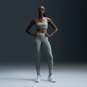 Damskie legginsy 7/8 z wysokim stanem zapewniające delikatne wsparcie Nike Zenvy - Zieleń