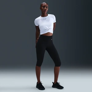 Damskie legginsy capri z wysokim stanem Nike One - Czerń