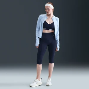 Damskie legginsy capri z wysokim stanem Nike One - Niebieski