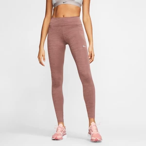 Damskie legginsy do biegania ze średnim stanem Nike Fast - Brązowy
