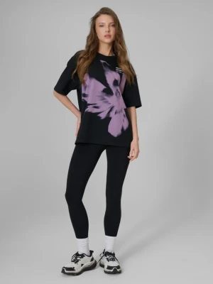 Damskie legginsy dzianinowe 4F 4FRSS26TTIGF325 - czarne