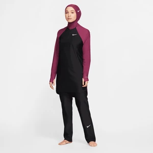 Damskie legginsy kąpielowe z prostymi nogawkami zapewniające pełną osłonę Nike Victory - Czerń