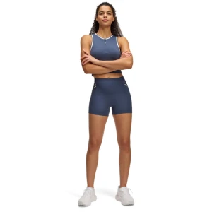 Damskie legginsy krótkie do biegania Under Armour UA Run 96 Short - granatowe