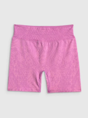 Damskie legginsy krótkie treninowe 4F 4FRSS26TFSTF133 - różowe