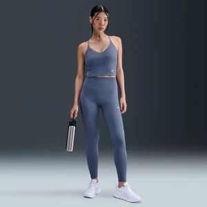 Damskie legginsy o pełnej długości z wysokim stanem Nike One - Niebieski