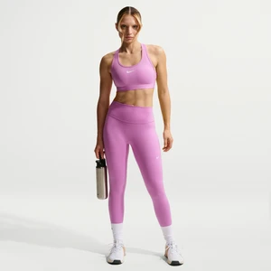 Damskie legginsy o pełnej długości z wysokim stanem Nike One Seamless Front - Fiolet