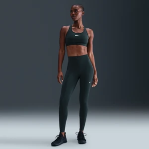 Damskie legginsy o pełnej długości z wysokim stanem Nike One Seamless Front - Zieleń