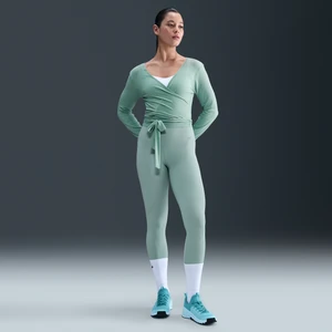 Damskie legginsy o pełnej długości z wysokim stanem Nike Zenvy - Zieleń