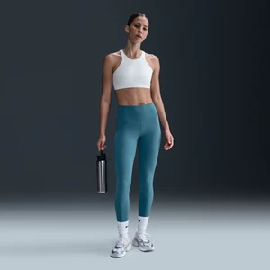 Damskie legginsy o pełnej długości z wysokim stanem zapewniające delikatne wsparcie Nike Zenvy - Niebieski