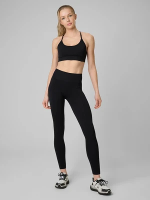 Damskie legginsy treningowe 4F 4FRSS26TFTIF531 - czarne