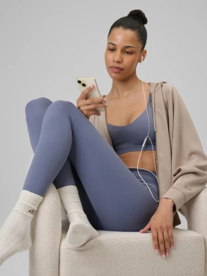 Damskie legginsy treningowe do jogi 4F 4FRSS26TFTIF536 - denim