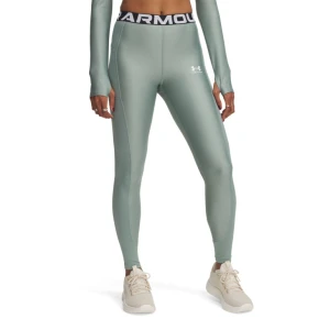 Damskie legginsy treningowe Under Armour Heatgear Rib Legging - zielone