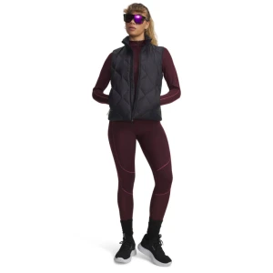Damskie legginsy treningowe Under Armour UA ColdGear Textured Legging - bordowe