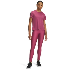Damskie legginsy treningowe Under Armour UA Tech WM Tape Legging - różowe