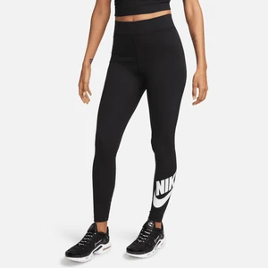 Damskie legginsy z wysokim stanem i grafiką Nike Classics - Czerń