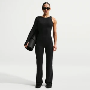 Damskie legginsy z wysokim stanem i rozszerzanymi nogawkami bez przedniego szwu Nike Zenvy - Czerń