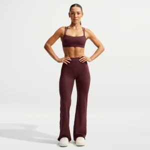 Damskie legginsy z wysokim stanem i rozszerzanymi nogawkami bez przedniego szwu Nike Zenvy - Fiolet