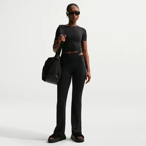 Damskie legginsy z wysokim stanem i rozszerzanymi nogawkami Nike Zenvy - Czerń