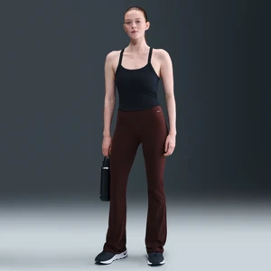 Damskie legginsy z wysokim stanem i rozszerzanymi nogawkami Nike Zenvy - Czerwony