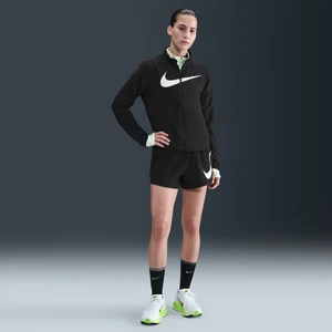 Damskie luźne spodenki do biegania ze średnim stanem i wszytą bielizną 8 cm Dri-FIT Nike One Swoosh - Czerń