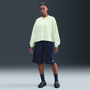 Damskie luźne spodenki do kolan ze średnim stanem Nike - Niebieski