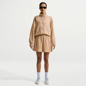 Damskie luźne spodenki z wysokim stanem z lekkiego materiału rip-stop Nike - Brązowy