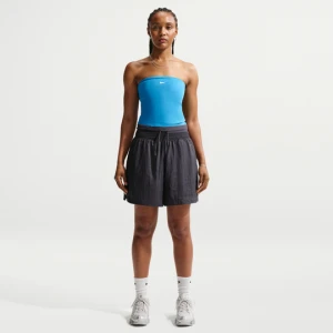 Damskie luźne spodenki z wysokim stanem z lekkiego materiału rip-stop Nike - Szary
