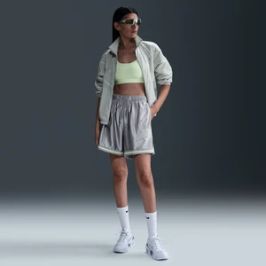 Damskie luźne spodenki ze średnim stanem i grafiką Nike Sportswear - Szary